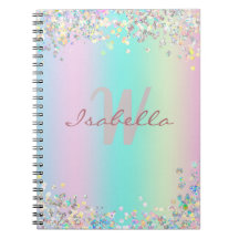 Sketchbook Unicorn Holographic Glitzer
