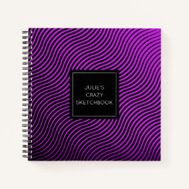 Sketchbuch für personalisierte optische Waves Notizbuch
