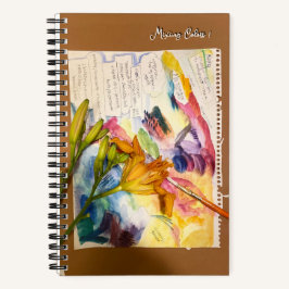 Sketchbuch zum Zusammenfügen von Aquarellfarben Notizbuch