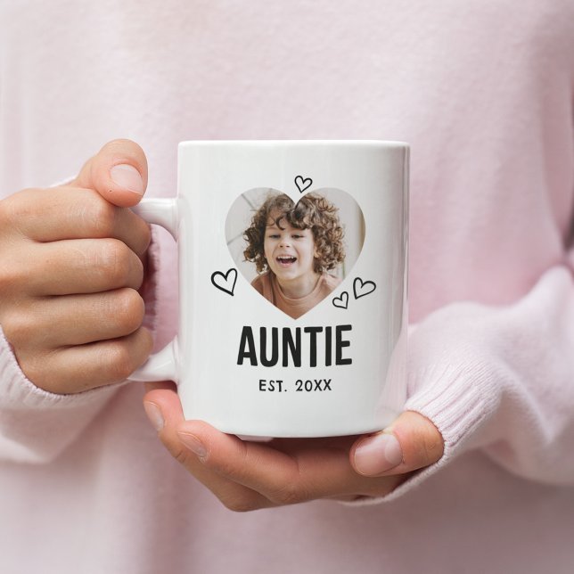 Sketched Auntie Heart Foto Kaffeetasse (Von Creator hochgeladen)