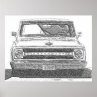 Sketched Chevy Truck