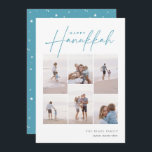 Sketched Cursive 6 Foto Collage Hanukkah Feiertagskarte<br><div class="desc">Freuen Sie sich auf diese modernen Hanukkah-Urlaubskarten,  die 6 Ihrer beliebtesten Fotos in einer Gitterkollektion enthalten. "Happy Hanukkah" erscheint oben in klassischer Serife und lässige handskizzierte kursive Schrift. Personalisieren Sie mit Ihrem Familiennamen und dem Jahr unten rechts.</div>