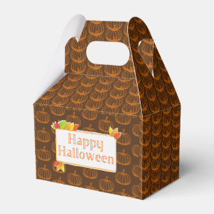 Sketched Halloween Pumpkin Geschenkschachtel