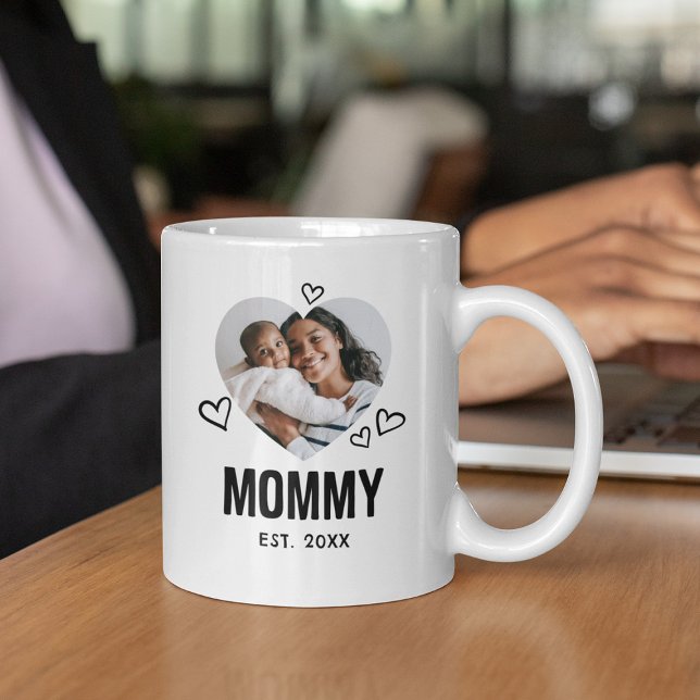 Sketched Mommy Heart Foto Kaffeetasse (Von Creator hochgeladen)