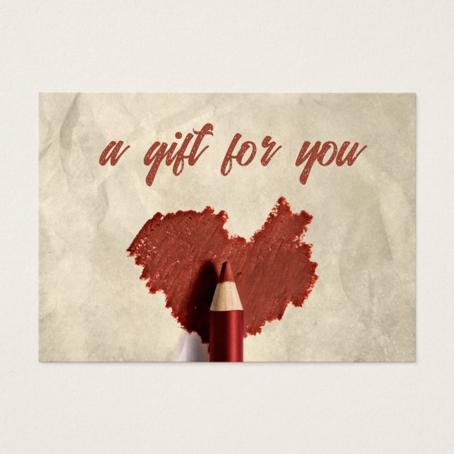 Sketched Scribblbled Heart Zeichnend Pen Geschenkk (Vorderseite)