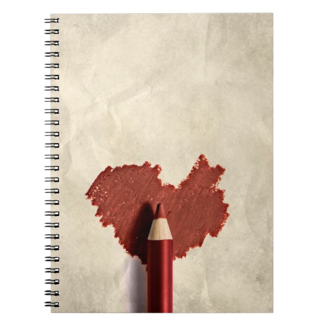 Sketched Scribbled Heart Notizblock (Vorderseite)