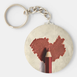 Sketched Scribbled Heart Schlüsselanhänger