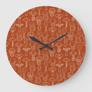 Sketcheschwämme: Süßer nahtloser Hintergrund. Große Wanduhr