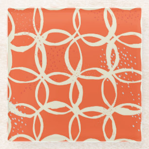 Sketchy Circles trendy Nahtlos Design Glasuntersetzer
