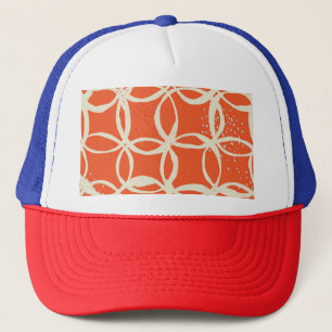 Sketchy Circles trendy Nahtlos Design Truckerkappe