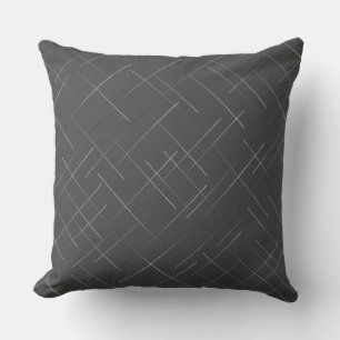 Sketchy Diagonal Pinstriped Kissen