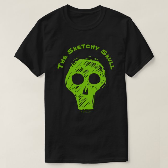 SKETCHY SKULL - T - SHIRT (Design vorne)