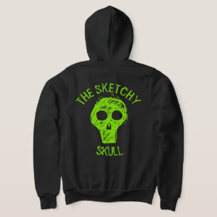 SKETCHY SKULL - T - SHIRT