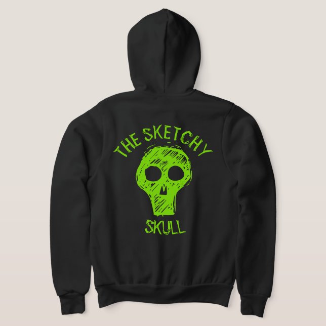 SKETCHY SKULL - T - SHIRT (AblageHinten)