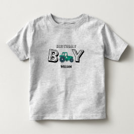 Sketchy Tractor Farm Boy Birthday Kleinkind T-shirt