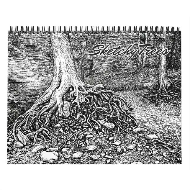 Sketchy Trees Calendar Kalender (Titelbild)