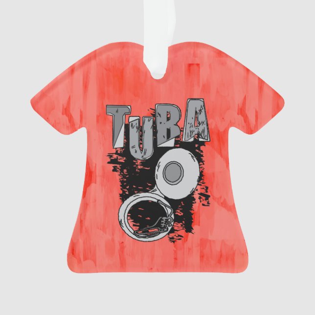 Sketchy Tuba und Text Ornament (Vorderseite)