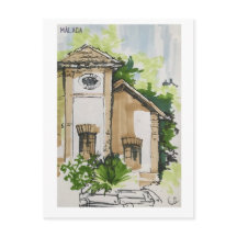 Skethchbook-Seiten. Málaga. Marker