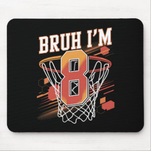 Sketll 8. Geburtstags-Shirt für Jungen 8 Jahre alt Mousepad