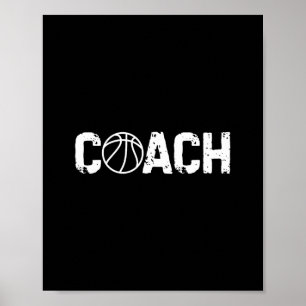 Sketll Coach Trainer Coaching Lustig Vintage Poster