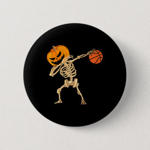 Sketll Dabbing Skelett Men Boys Halloween Sketch Button