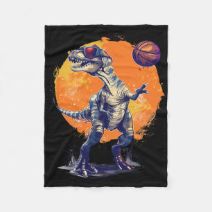 Sketll Dino T-Rex Kunstwerk Zeichnung Sketll Liebh Fleecedecke