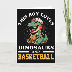 Sketll Dinosaur T Rex Spieler Männer Kinder Jungen Karte