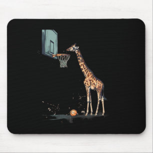 Sketll Giraffe Sketll Hoop Artwork Slam Dunk Mousepad