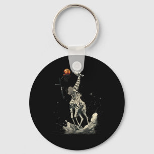 Sketll Giraffe Sketll Lover Zeichnend Slam Dunk Schlüsselanhänger