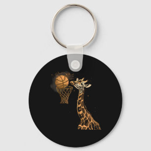 Sketll Giraffe Slam Dunk Sketll Player Art Schlüsselanhänger