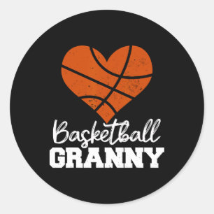 Sketll Granny Herz Funny Heartfelt Filz Liebe Sket Runder Aufkleber