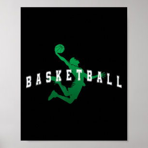 Sketll Green Team Spieler Varsity Text Poster