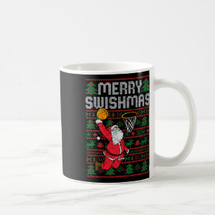 Sketll hässlicher Weihnachten Xmas Santa Sport Män Kaffeetasse