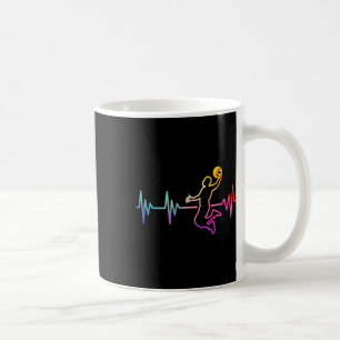 Sketll Heartbeat Player Dunk Sports Fan Athletic S Kaffeetasse