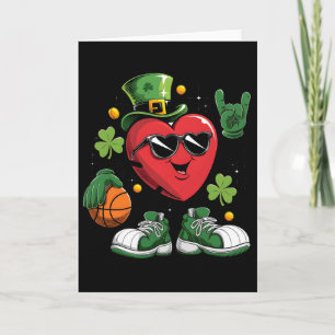 Sketll Herz St Patrick Day Kleeblatt Iri Karte