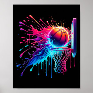 Sketll Hoop Netz Shirt für Jungen Männer Teen Eisc Poster