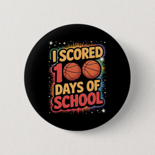Sketll Kid ich habe 100 Tage Schule absolviert Button