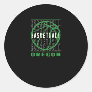 Sketll Oregon Merch Uni Erwachsener Sketll Schwarz Runder Aufkleber