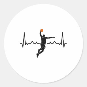 Sketll Player Heartbeat Ller Coach Men Sketll Fan Runder Aufkleber