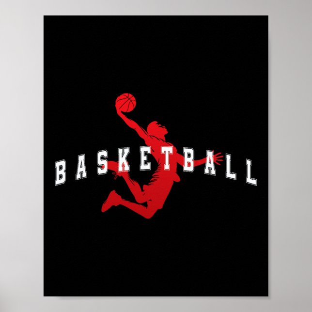 Sketll Red Team Spieler Varsity Text  Poster (Vorne)