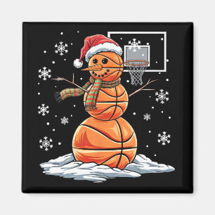 Sketll Schneemann Spieler Santa Hut Weihnachten Lu Magnet