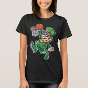 Sketll Shamrock Glücksklee Irischer St. Patrick's T-Shirt