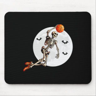Sketll Skeleton Dunk Sketll Player Halloween Moon Mousepad