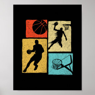 Sketll Spieler - Bunter Ll Hoop Sportliebhaber Poster