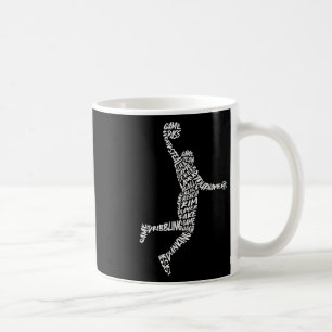 Sketll Spieler Dunking-Typografie Männer Sketll Ju Kaffeetasse