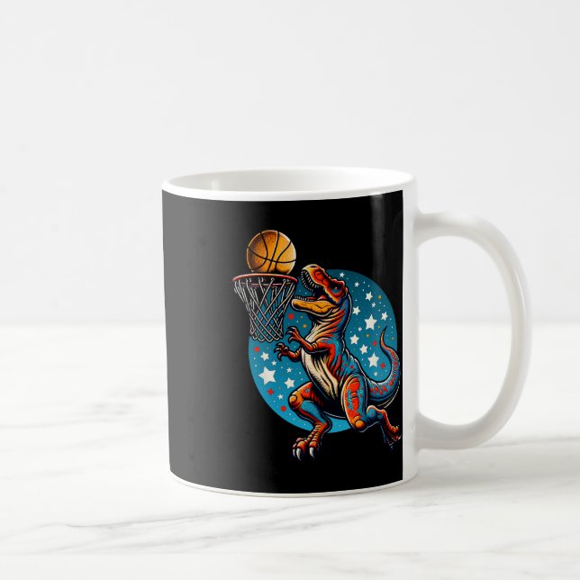 Sketll Spieler T-Rex Dinosaurier  Kaffeetasse (Rechts)