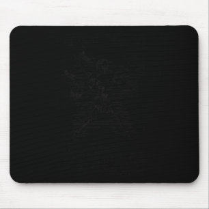 Sketll Spieler Vitruvianischer Mensch Lustig Leona Mousepad