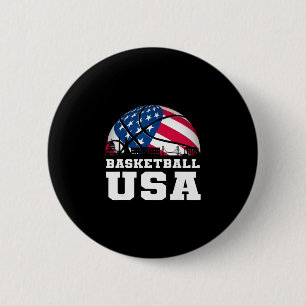 Sketll USA Unterstütze das Team USA-Flagge Traum Button