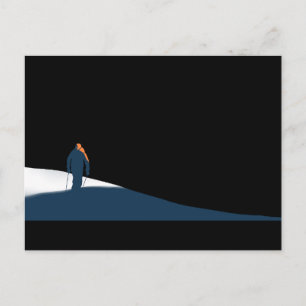 Ski-Abenteuer für Freerider Postkarte