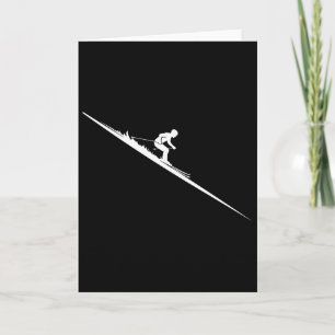 Ski-Abfahrt Freestyle-Skifahrer Extreme Winterspor Karte